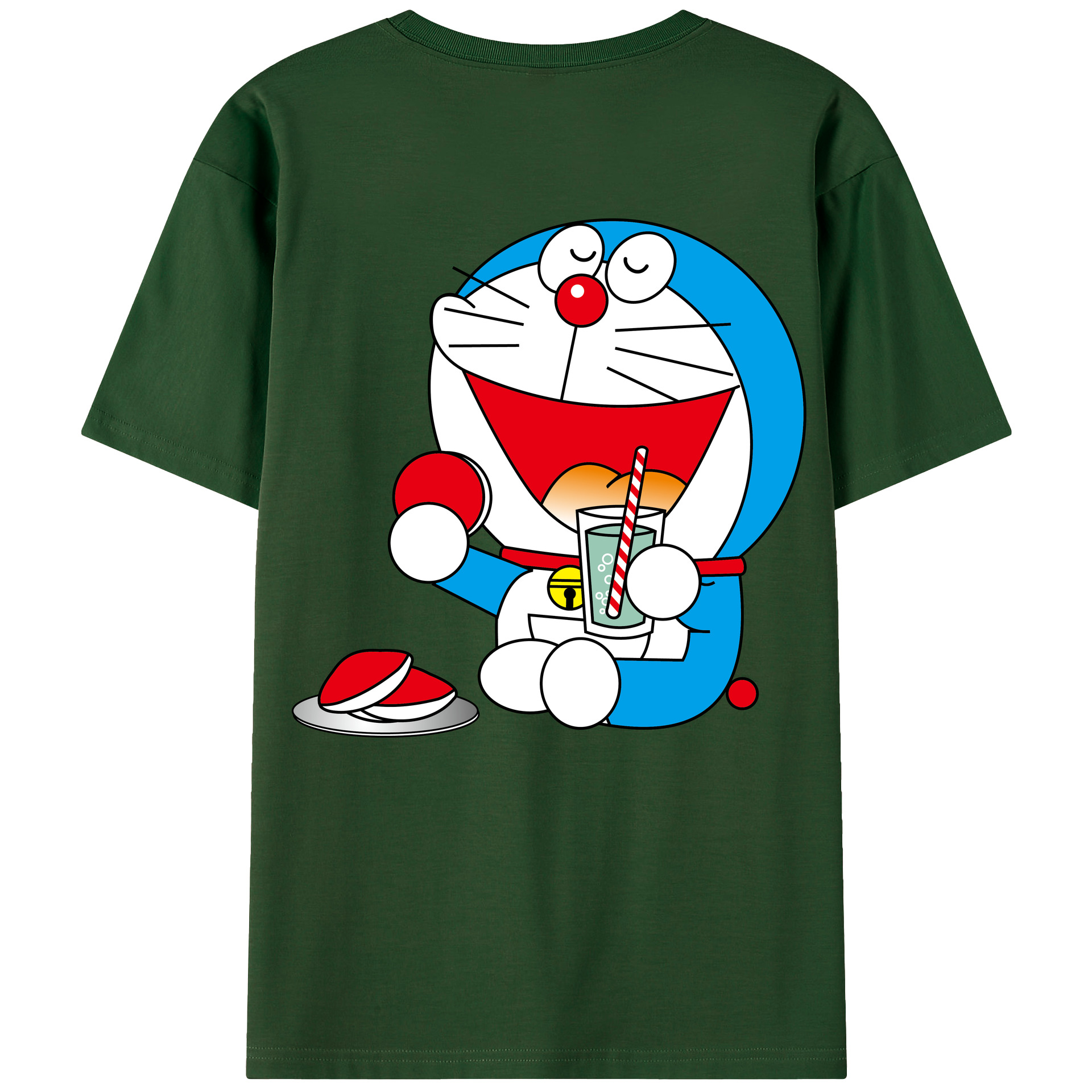 （画像用） ドラえもん Doraemon 綿100％半袖Tシャツ（背面プリント）